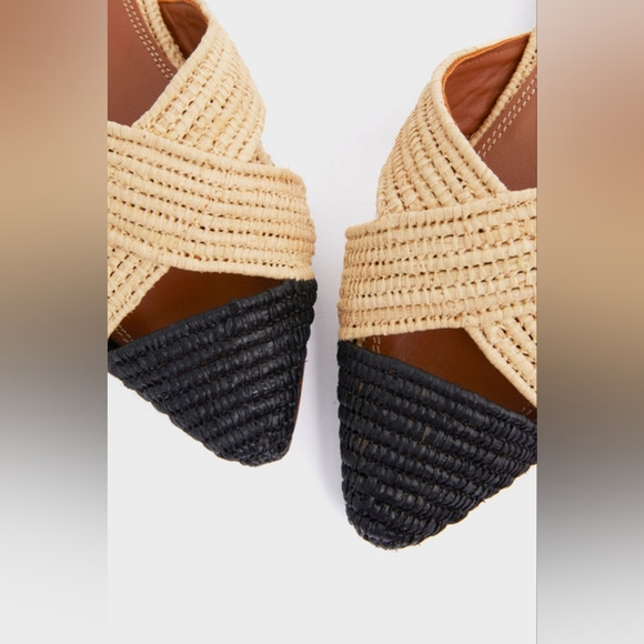 Le Mogador Shoes - NIB Le Mogador Nude and Black Azoulay Flats Size 38 (8) W/Dustbag
